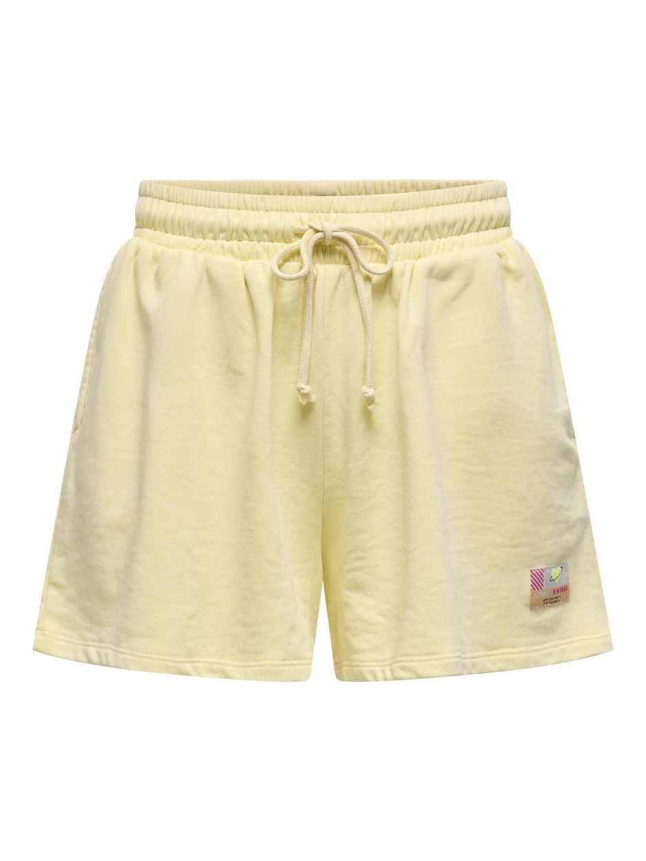 Only ONLMINNA WASHED SHORTS UB CS SWT (15344954/Double Cream Label only vintage) - WeekendMode