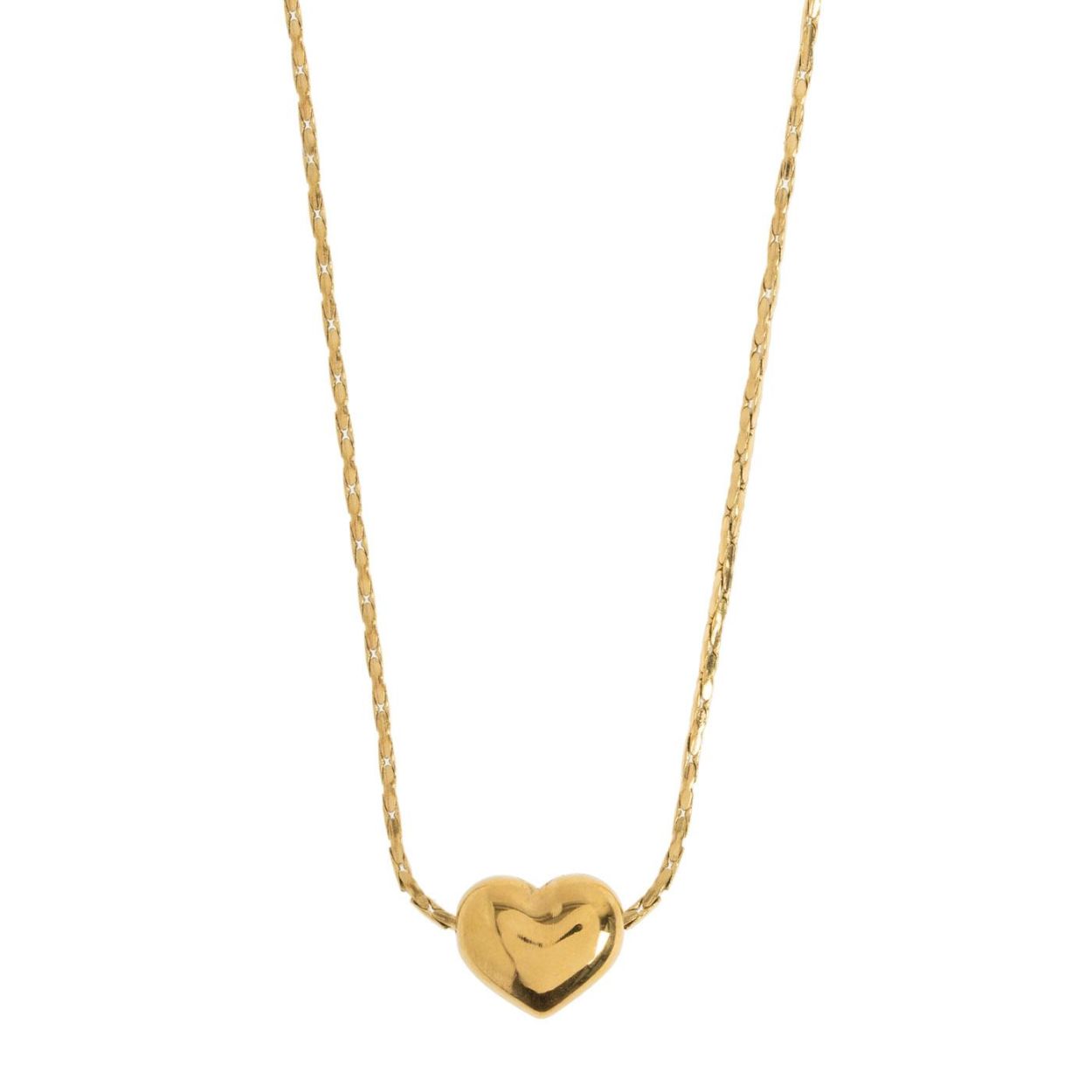 Timi of Sweden Sarah - Petite Heart Necklace Stainless (84326) - WeekendMode