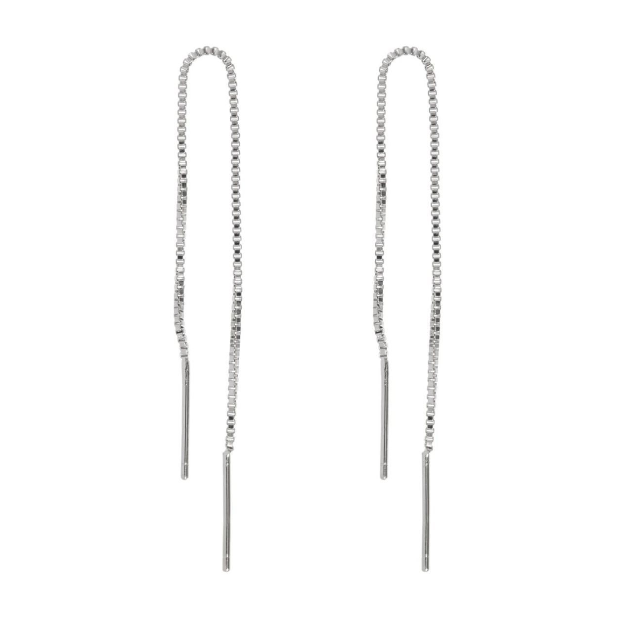 Timi of Sweden Thea - Chain Earrings - Silver (8446801) - WeekendMode