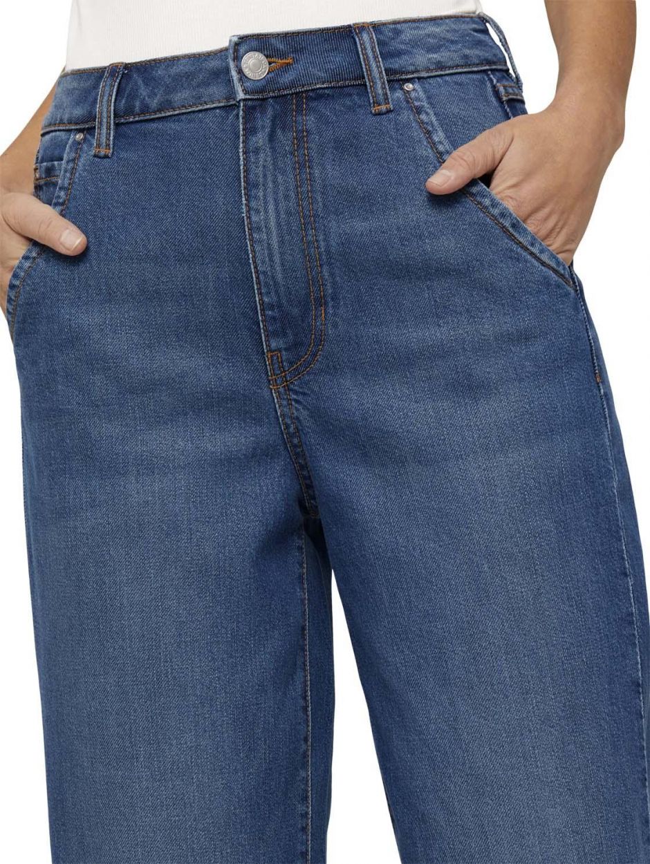- (1021930/10119) WeekendMode Broek Tom Denim Tailor barrel Female Mom-jeans Vintage