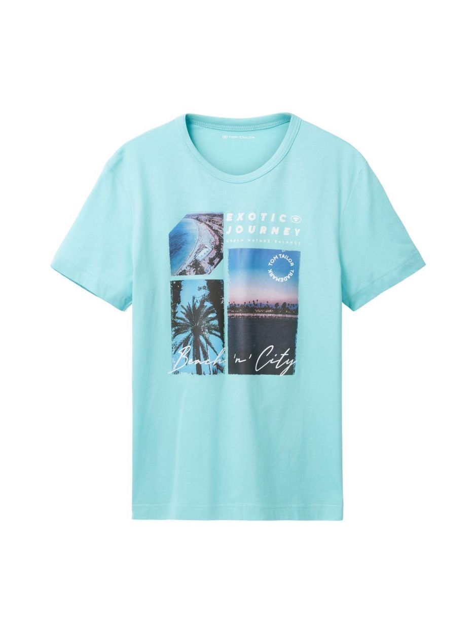 Tom Tailor Men Casual photoprint t-shirt (1036365/31046) - WeekendMode